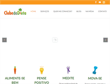 Tablet Screenshot of clubedadieta.com.br